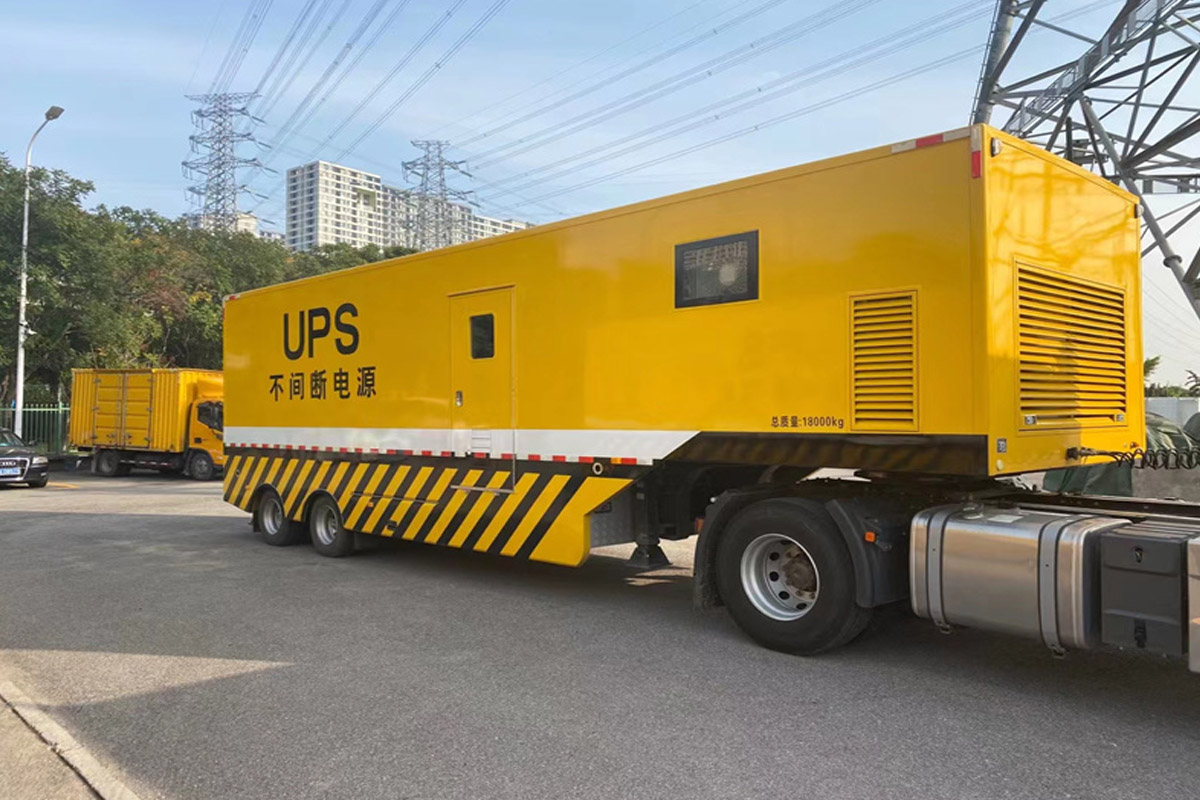 新丰发电机租赁施工现场